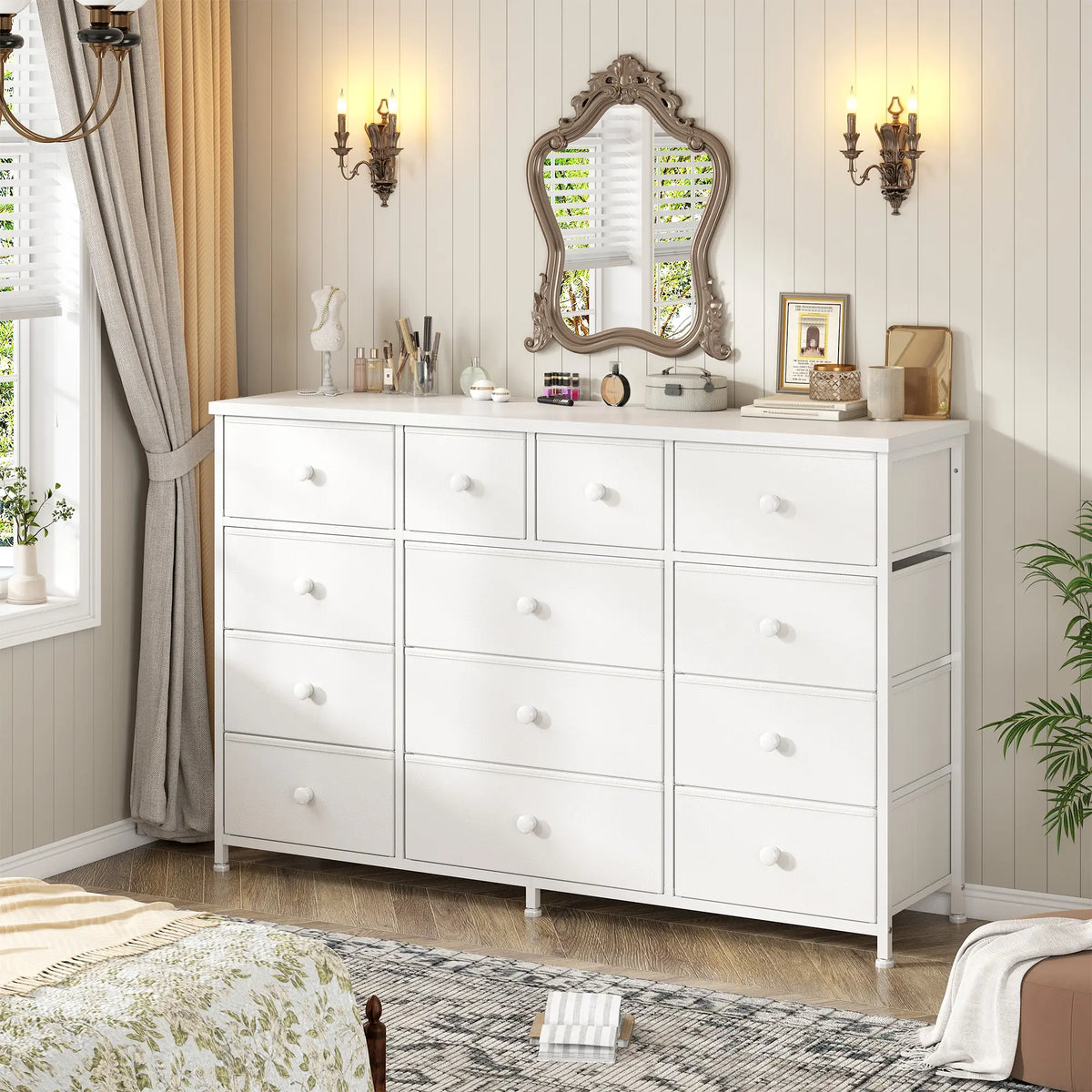 Tall 16-Drawer Dresser – Spacious Storage Chest with Steel Frame, Space-Saving Design & Easy Assembly