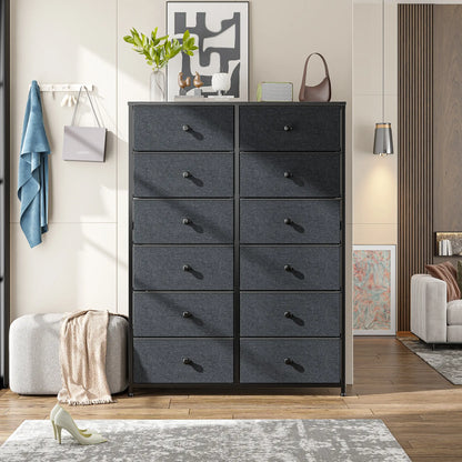 Tall 16-Drawer Dresser – Spacious Storage Chest with Steel Frame, Space-Saving Design & Easy Assembly