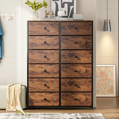 Tall 16-Drawer Dresser – Spacious Storage Chest with Steel Frame, Space-Saving Design & Easy Assembly