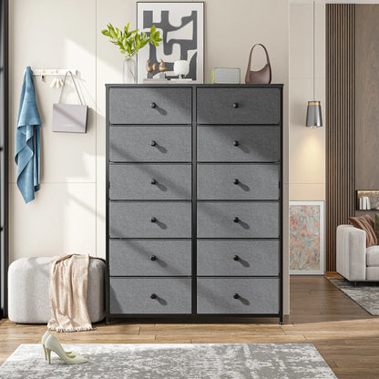 Tall 16-Drawer Dresser – Spacious Storage Chest with Steel Frame, Space-Saving Design & Easy Assembly
