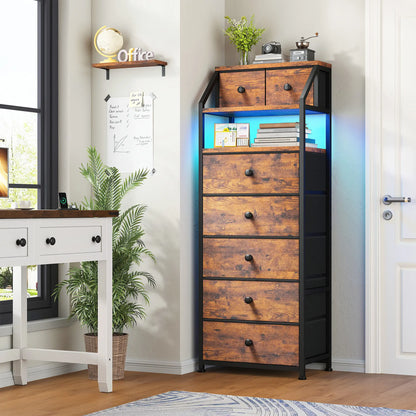 Tall 16-Drawer Dresser – Spacious Storage Chest with Steel Frame, Space-Saving Design & Easy Assembly