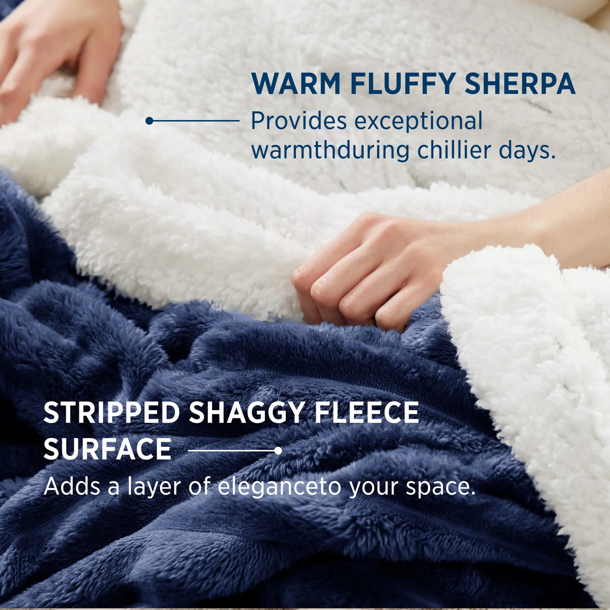 Cozy Sherpa Blanket | Ultra Soft Plush Fleece Throw Blanket | Warm Lightweight Comfort for Bed, Sofa & Living Room