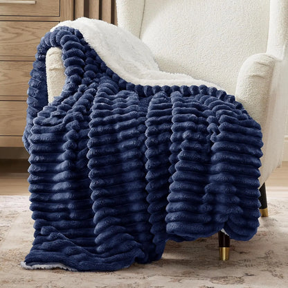 Cozy Sherpa Blanket | Ultra Soft Plush Fleece Throw Blanket | Warm Lightweight Comfort for Bed, Sofa & Living Room