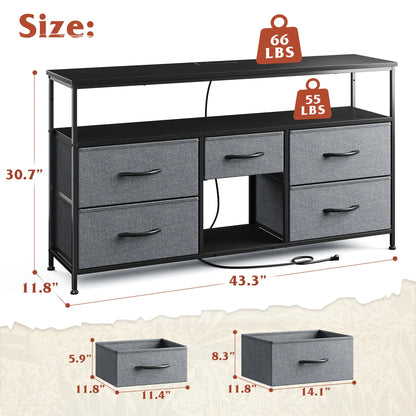 Tall 16-Drawer Dresser – Spacious Storage Chest with Steel Frame, Space-Saving Design & Easy Assembly