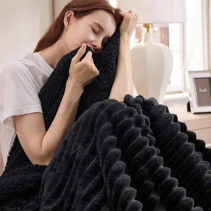 Cozy Sherpa Blanket | Ultra Soft Plush Fleece Throw Blanket | Warm Lightweight Comfort for Bed, Sofa & Living Room