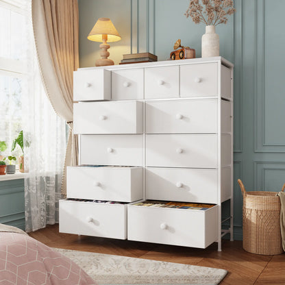 Tall 16-Drawer Dresser – Spacious Storage Chest with Steel Frame, Space-Saving Design & Easy Assembly