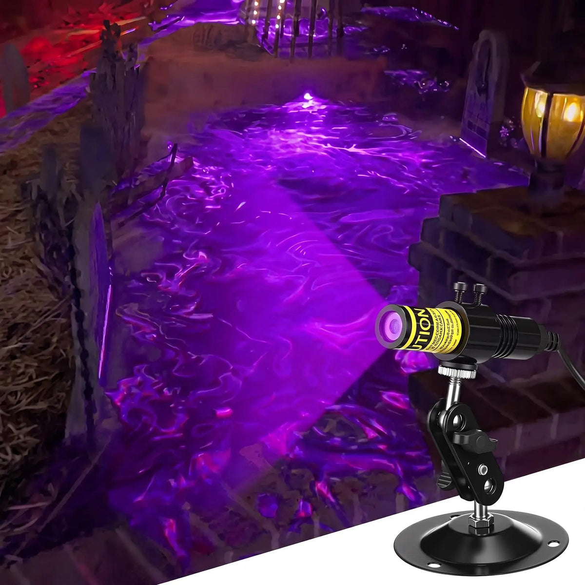 Halloween Laser Swamp Light – Green Fog Effect Projector for Haunted House & Yard Decor