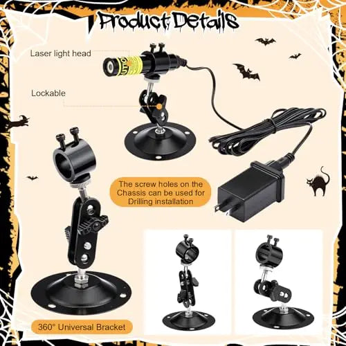 Halloween Laser Swamp Light – Green Fog Effect Projector for Haunted House & Yard Decor