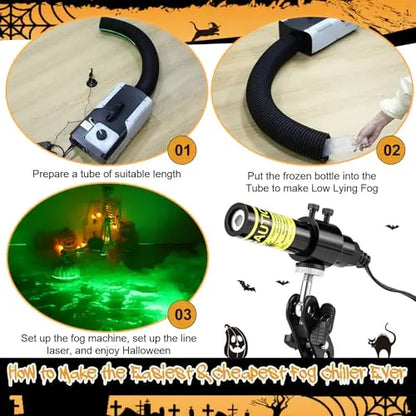 Halloween Laser Swamp Light – Green Fog Effect Projector for Haunted House & Yard Decor