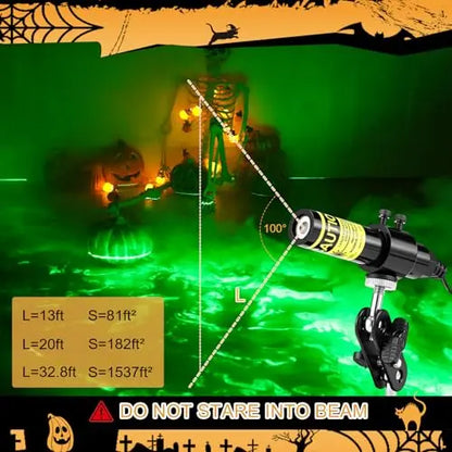 Halloween Laser Swamp Light – Green Fog Effect Projector for Haunted House & Yard Decor