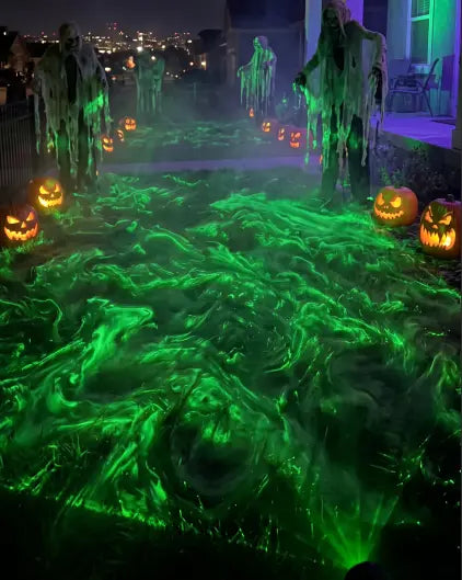 Halloween Laser Swamp Light – Green Fog Effect Projector for Haunted House & Yard Decor