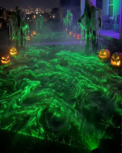 Halloween Laser Swamp Light – Green Fog Effect Projector for Haunted House & Yard Decor