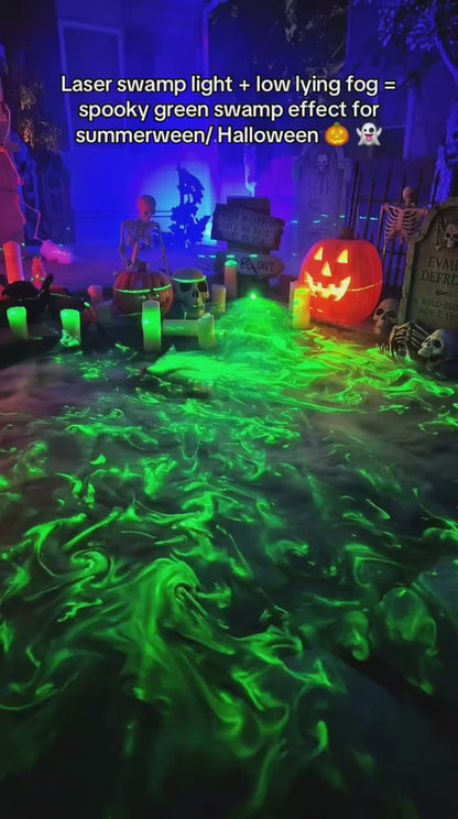 Halloween Laser Swamp Light – Green Fog Effect Projector for Haunted House & Yard Decor